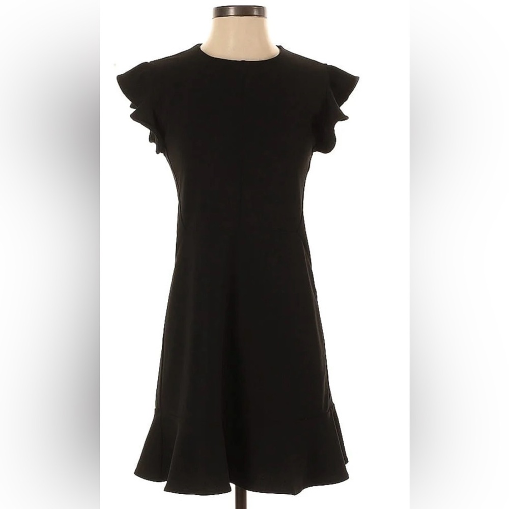 Express Ruffle Sleeve Cocktail Dress